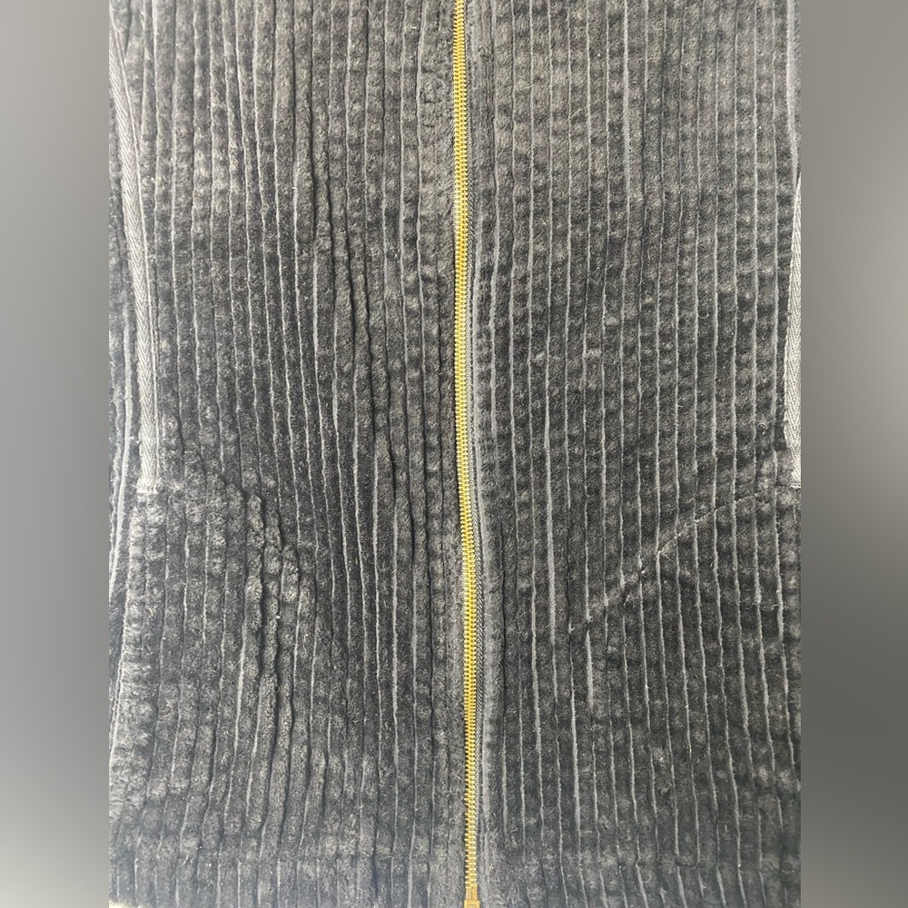 Woolrich Black Cotton Corduroy Zip Vest Fall Gorpcore Trail‑Ready Essential M - Picture 3 of 6